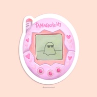 Tamagotchi Pink Sticker, Cute Aesthetic Y2K Vintage Nostalgic Sticker, Vinyl Laptop Sticker