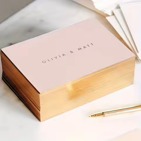 Personalized 9*5.4cm Custom Business Cards 300g Right Angle Double Sided Free Design Logo Text