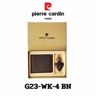 Pierre Cardin Gift set กิ๊ฟเซ็ทกระเป๋าธนบัตร+พวงกุญแจ รุ่น G23-WK-4 BN - Pierre Cardin, Lifestyle &amp; Fashion