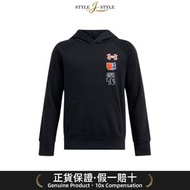 (日本平行進口)UNDER ARMOUR-Under Armour（儿童）竞争对手羊毛素描包连帽衫1386718 001套头衫