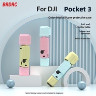 BRDRC Suitable for DJI OSMO POCKET 3 Body Silicone Case Mixed Color Gimbal Protective Cover Dust Cov