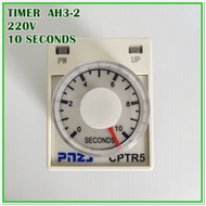 TYPE: AH3-2 (CPTR5)TIME RELAYไทม์เมอร์ รีเลย์ ใช้คู่กับSOCKET PF-083A-E  (แถมฟรี) AC220V 24V DC/AC :10S 30S 60S
