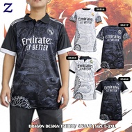 Baju Jersey Real Madrid Dragon Ltd. Ed. corak Bercolar graphic design naga/ Size: S-XL / Baju Jersi 