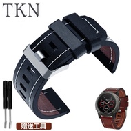 Garmin Garmin FENIX5X Plus 3HR Leather Watch With Flying Durability 1/2 Gen Leather Strap 26mm