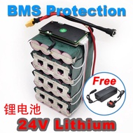 StonBike 24V 8Ah 10Ah 13Ah 20Ah Lithium battery rechargable 18650 cell