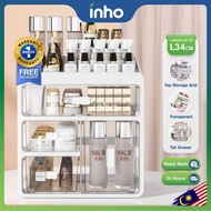 INHO 27/32L Multifunctional Desktop Drawer Storage Organizer Comestic Medicine Drawer Storage Box