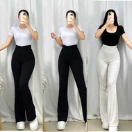 Fit and Flare pants, cutbray pants, women's long pants,/ office pants, Flare pants - Highwaist Flare