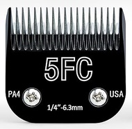 OwnLifeYF Black Detachable Steel Pet Dog Clipper Blades, Size-5FC, Compatible with Andis Cut Length