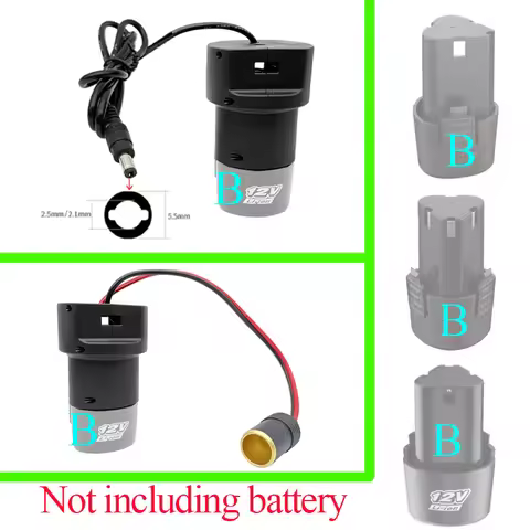 DIY Lithium Battery Case DC Output Car Cigarette Lighter Connector For Lomvum DeYun ZhiPu FuGe For K