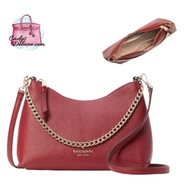 (STOCK CHECK REQUIRED)BRAND NEW AUTHENTIC INSTOCK KATE SPADE ZIPPY CONVERTIBLE CROSSBODY K9374 RED CURRANT