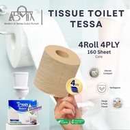 Tessa Toilet Tissue 4 Rolls x 160 sheets 4-Ply Toilet Paper