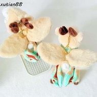 XUTIAN88WL Flying Cat Pendant, Soft Chinese Style Nine-Colored Deer Keychain, Creative Cartoon PP Co