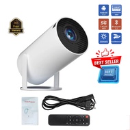 ใหม่ 4K ปรับได้ 180 องศา Projector โปรเจคเตอร์ มินิโปรเจคเตอร์ คุณภาพระดับ Android 11.0LCD โปรเจคเตอ