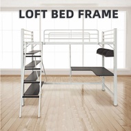 [FREE GIFT 1 X RM99 T-SHIRT] 3V Aloha Loft Metal Bunk Bed / 2 IN 1 BED / Loft Bed / Single Metal Bed