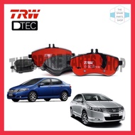 DTEC DISC BRAKE PAD FRONT HONDA CITY T9A TMO CIVIC S5A SR4 VTEC INSIGHT ZE2 ZE3 CRZ XF1