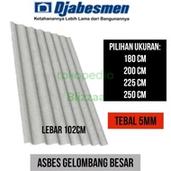 Asbes Gelombang Besar 225cm Asbes Gelombang Besar 2.25mtr Djabesmen 