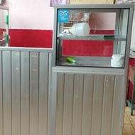 meja etalase jualan bekas