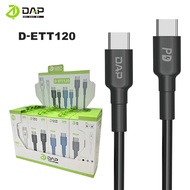 DAP D-ETT120 Data Cable TYPE-C TO TYPE-C DAP C TO C Charger Cable ORIGINAL DAP D-ETT120 Casan Cable