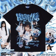 แฟชั่น Newjeans/haerin เสื้อยืด/FLWRCAT