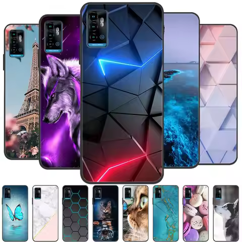 For ZTE Blade A71 Case Marble Silicone Soft TPU Phone Cover for ZTE Blade A71 A 70 Case BladeA71 202