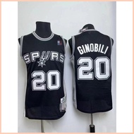 ✓ ✉ ◴ Manu Ginobili #20 San Antonio Spurs 2002-03 Jersey