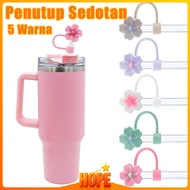 Special Stanley Tumbler Straw Cover 10mm Cherry Blossom Straw Cover Silicone Straw Cover Protect Dus