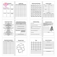 BTYB> Bipolar & Anxiety, Bipolar Disorder, BD Psychological Therapy, Journal Planners Notebook New