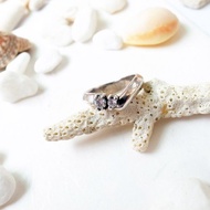 +相依+ 925純銀飾 極簡稜線V型雙鑽戒指 尾戒 訂製戒圍 鑽色可換