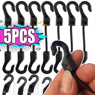 1/3/5Pcs Outdoor Elastic Cable Tie - Camping Accessories Tools - Strechable Bungee Cord With Hook - 