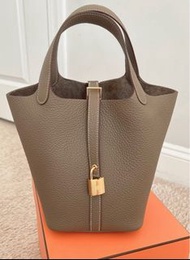 Hermès 18 picotin -étoupe 大象灰