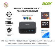 Acer Revo Box Series Mini PC RB102-BARR-57430W11 (R5 7430/ 16GB/ 512GB/ Wifi/ Win11/ 3 yr/ Office Ho