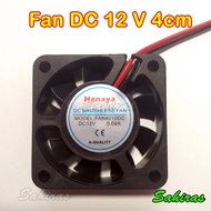 DC 12v 4cm Fan Cooling 12v 4x4 cm Cooling Fan 12volt 4 cm Brushless Fan 12 Volt HANAYA