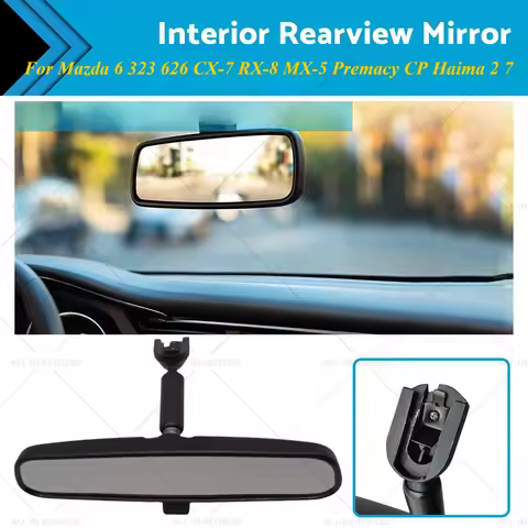 A02K-HG82-69-220 Car Inside Rearview Mirror For Mazda 6 323 626 CX-7 RX-8 MX-5 Premacy CP Haima 2 7 