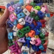 1 pound of 3D Letter Beads, Large Alphabet, Mixed Colors, Large Holes, Craft Materials