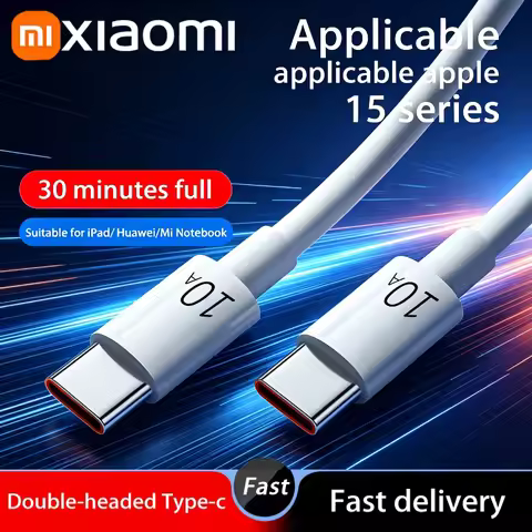 Xiaomi Type C To Type C Cable 100W PD Fast Charging For iPhone 1517 Pro Max Huawei Mate 60 Xiaomi Sa