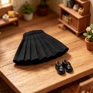 [lzdjlmy2ua] Soft Touch Women Pleated Skirt Mini Doll School Dress for Blythe OB22 OB24 Azone 1