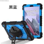 ซัมซุงกาแล็กซีแท็บ A7 Lite 87 นิ้วป้องกันกรณีซิลิโคนป้องกันการล้มคลุมทั้งหมดขาตั้งแบบหมุนได้นุ่ม เปล