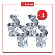 4 sets x Stainless Steel Kenduri Half Size Chafing Dish ø310mm x (H)370mm