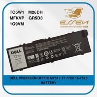 DELL TO5W1 M28DH MFKVP GR5D3 1G9VM FOR PRECISION M7710 M7510 17 7720 15-7510 BATTERY-72WH