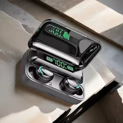 New F9 Bluetooth Headphones 9D Stereo High Bass Sport Earphones Handfree Touch Control Tws Wireless 