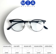Gọng kính cận MIA EYEWEAR G14 kiểu dáng tròn oval thời trang càng nhựa dẻo