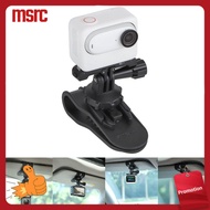 MSRC Adapter Car Sun Visor Camera Mount 360 Degree Rotation Quick Release Holder Universal Accessories Bracket for DJI Action 3 GoPro 11 Insta360 X2/X3 GO 3 Action Camera