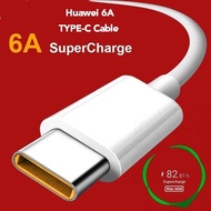 HUAWEI compatible 6A Type C USB Cable FCP SCP 22.5W 40W 66W SuperCharge 1.5m 1.5 meter Type-C TypeC 