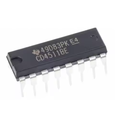 10Pc Cd4511Be Bcd to 7-段 Led Latch Decoder Driver Digital Tube Driver Dip-16 Ic 4000 Cmos 4511 Dip16