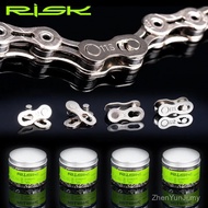 RISK Bike Chain Magic Buckle Chain Quick Release Buckle Mountain Road Bicycle Chain 8S/9S/10S/11S/12