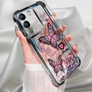 For Vivo Y29t 5G Case black plating silicone TPU anti drop Back Cover shockproof cartoon phone case 