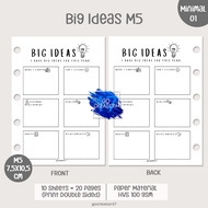 Planner Book Refill Binder Paper Simple Minimalist Ideas Paper M5