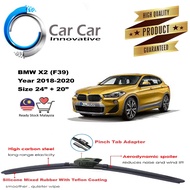 BMW X2 (F39) Wiper Wiper Blades Car Windshield Year 2018-2020 ( 1 pair -Size 24 /20 )