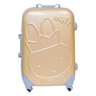 【皇冠Miffy】米飛兔20吋PC鏡面＊鋁框米金色拉桿行李箱/登機箱-米菲迷的最愛