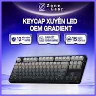 Keycaps Fl-Esport Gradient through LED - OEM Profile - 136 keys